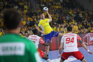 26.11.2025. Kielce. Mecz Ligi Mistrzów Industria Kielce - Dinamo Bukareszt / Fot. Wiktor Taszłow - Radio Kielce