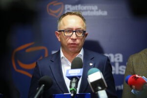 28.11.2025. Kielce. Konfrencja prasowa działaczy KO / Fot. Wiktor Taszłow - Radio Kielce