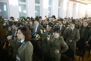 29.11.2025. Zagnańsk. IV Świętokrzyski Konkurs Sygnalistyki Myśliwskiej „Echo Dębu Bartka” / Fot. Wiktor Taszłow - Radio Kielce