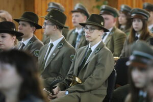 29.11.2025. Zagnańsk. IV Świętokrzyski Konkurs Sygnalistyki Myśliwskiej „Echo Dębu Bartka” / Fot. Wiktor Taszłow - Radio Kielce