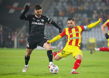 29.11.2025. Kielce. Mecz Korona Kielce - Cracovia Kraków / Fot. Wiktor Taszłow - Radio Kielce