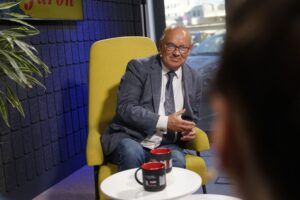 Audycja „Dzień Dobry, to Ja! Rozmowy inne niż wszystkie w Radiu Kielce” – Artur Jaroń / Fot. Karolina Piasecka - Radio Kielce