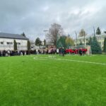 12.11.2025. Sandomierz. Otwarcie boiska wielofunkcyjnego przy Zespole Szkół Technicznych i Ogólnokształcących / Fot. Grażyna Szlęzak-Wójcik - Radio Kielce