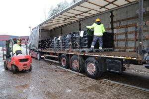 Stąporków. Wywóz niebezpiecznych odpadów/ Fot. Paweł Kubiak, konecki.powiat.pl