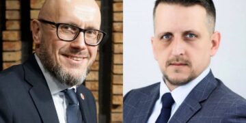 Na zdjęciu: Arkadiusz Bogucki - prezydent Skarżyska-Kamiennej i Konrad Wikarjusz, zastępca prezydenta Skarżyska-Kamiennej  / Fot. Radio Kielce, Konrad Wikarjusz - Facebook