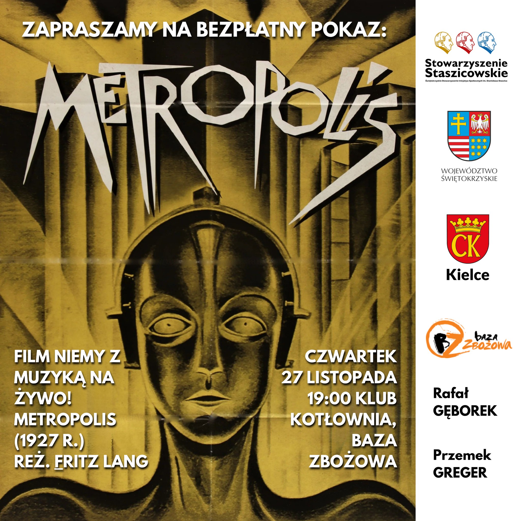 Wieczór filmu niemego z muzyką na żywo - Radio Kielce Wieczór filmu niemego z muzyką na żywo - Radio Kielce