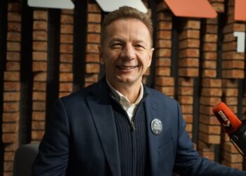 24.11.2025. Kielce. Radio Kielce. Na zdjęciu: Rafał Kasprzyk - poseł Polski 2050 / Fot. Sebastian Kalwat - Radio Kielce
