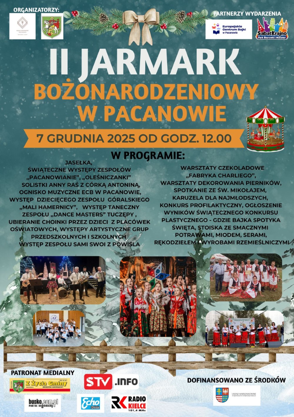 II Jarmark Bożonarodzeniowy w Pacanowie