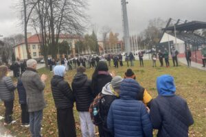 W Ostrowcu odsłonięto mural z okazji 30 lat działalności BWA - Radio Kielce 03.11.2025. Ostrowiec Świętokrzyski. Mural na 30-lecie BWA / Fot. Anna Głąb - Radio Kielce