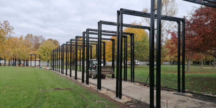 Imponujące pergole w nowym parku zdrojowym - Radio Kielce Imponujące pergole w nowym parku zdrojowym