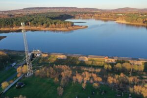 Tama w Cedzynie jest remontowana - Radio Kielce 04.11.2025. Cedzyna. Remont zapory zalewu / Fot. Jarosław Kubalski - Radio Kielce