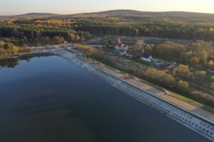 Tama w Cedzynie jest remontowana - Radio Kielce 04.11.2025. Cedzyna. Remont zapory zalewu / Fot. Jarosław Kubalski - Radio Kielce