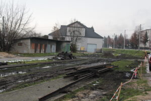 Pińczów. Stacja kolejki wąskotorowej. Remont / Fot. Marta Gajda-Kruk - Radio Kielce