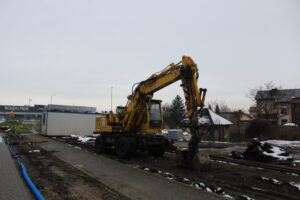 Pińczów. Stacja kolejki wąskotorowej. Remont / Fot. Marta Gajda-Kruk - Radio Kielce