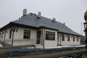 Pińczów. Stacja kolejki wąskotorowej. Remont / Fot. Marta Gajda-Kruk - Radio Kielce