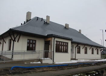 Pińczów. Stacja kolejki wąskotorowej. Remont / Fot. Marta Gajda-Kruk - Radio Kielce