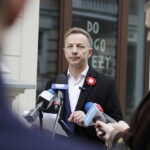 12.11.2025. Kielce. konferencja posła Rafała Kasprzyka / Fot. Jarosław Kubalski - Radio Kielce