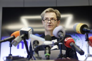 Kielce. Filharmonia Świętokrzyska. Konferencja dot. 33. Świętokrzyskich Dni Muzyki. Na zdjęciu: Jacek Rogala, dyrektor Filharmonii Świętokrzyskiej / Fot. Jarosław Kubalski - Radio Kielce