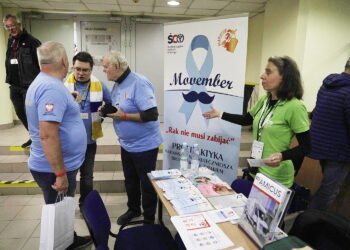 W Hali Legionów specjaliści zachęcali do wykonywania badań - Radio Kielce 15.11.2025. Kielce. Hala Legionów. Akcja „Movember” / Fot. Jarosław Kubalski - Radio Kielce