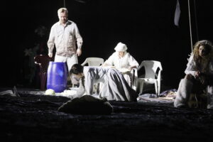 Kielce. Teatr im. Stefana Żeromskiego. Próba spektaklu "Potok. Ćwiczenia ze wspólnoty" - Radio Kielce