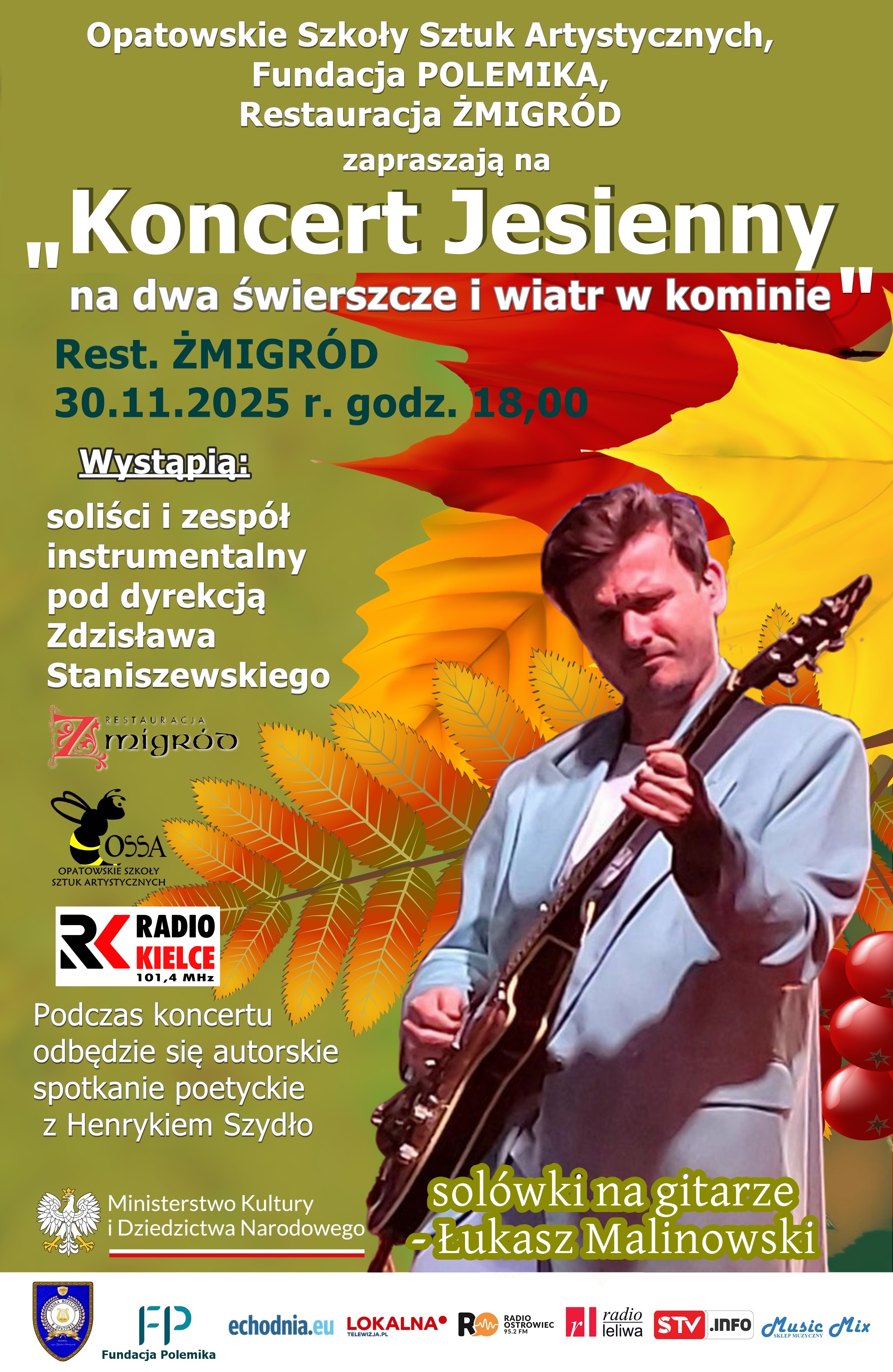 Koncert Jesienny na dwa świerszcze i wiatr w kominie