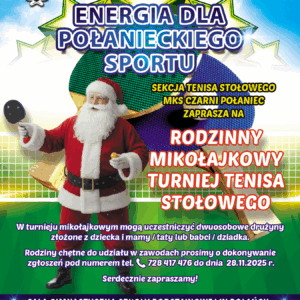 Rodzinny Mikołajkowy Turniej Tenisa Stołowego