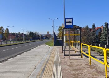 Kielce. Ulica Krakowska. Przystanek / Fot. Urząd Miasta Kielce