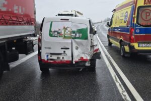 25.11.2025. Piaseczno. Wypadek / Fot. KPP Sandomierz