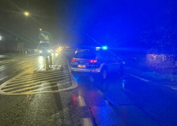 Pieszy potrącony o zmroku