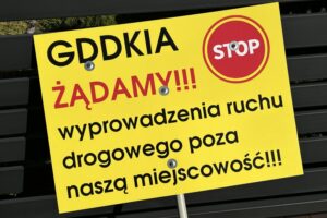 18.11.2025. Janowice. Protest mieszkańców / Fot. Marcin Marszałek - Radio Kielce