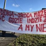 18.11.2025. Janowice. Protest mieszkańców / Fot. Marcin Marszałek - Radio Kielce