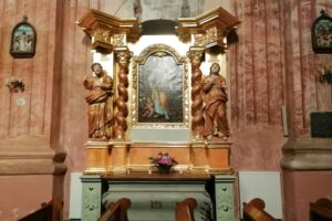 Nowy Korczyn. Sanktuarium. Prace konserwatorskie / Fot. Marta Gajda-Kruk - Radio Kielce