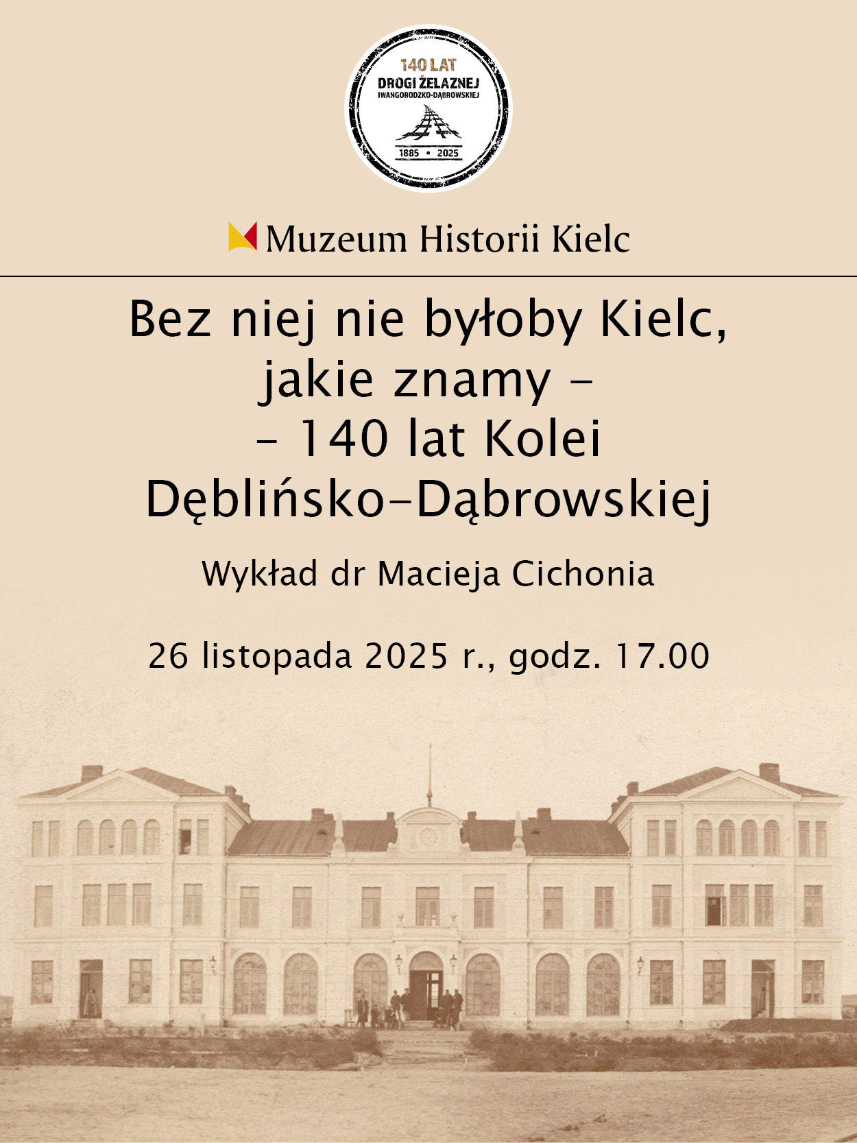 140 lat Kolei Dęblińsko-Dąbrowskiej – wykład - Radio Kielce