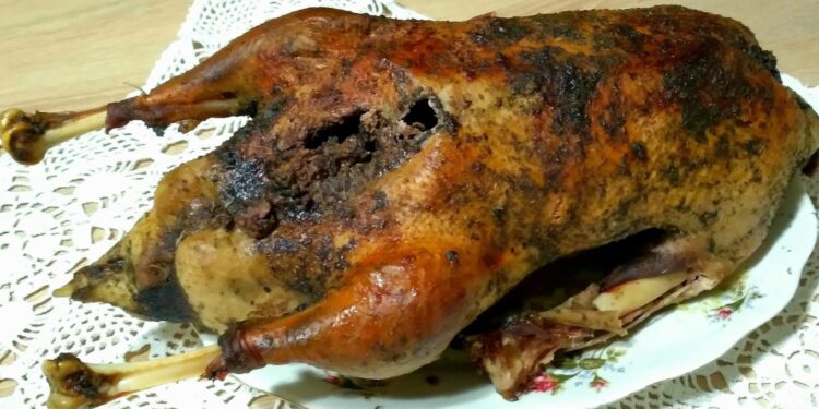 Nadziewana gęś na świętego Marcina - Radio Kielce Gęś nadziewana / Fot. ŚODR