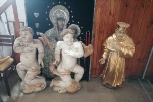 Nowy Korczyn. Sanktuarium. Prace konserwatorskie / Fot. Marta Gajda-Kruk - Radio Kielce