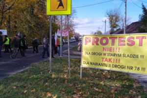 Jaronowice. Protest / Fot. Gmina Nagłowice