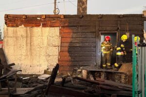 10.12.2025. Wielka Wieś. Pożar domu / Fot. Miasto i Gmina Wąchock - Facebook