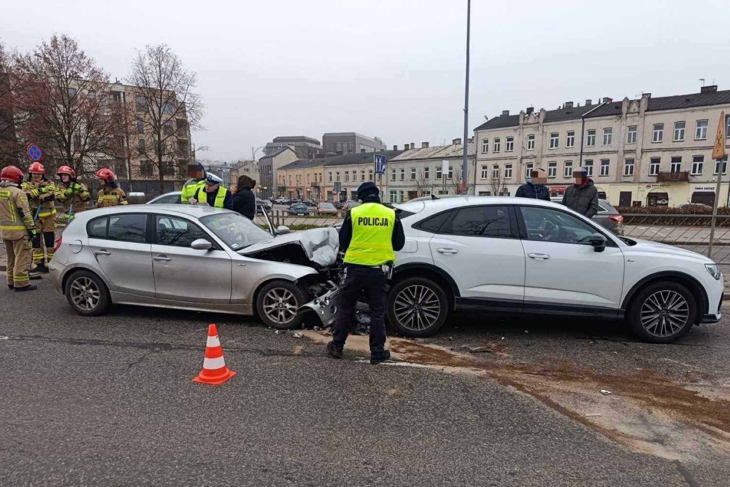 Zderzenie w centrum Kielc powodem sporych utrudnień w ruchu
