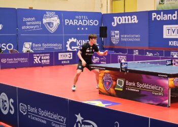 Mecz 10. kolejki Lotto Superligi tenisistów stołowych: The PLUGiN ASTS Olimpia Grudziądz - Bank Spółdzielczy Orlicz 1924 Suchedniów / Fot. Maciej Makuła - Radio Kielce