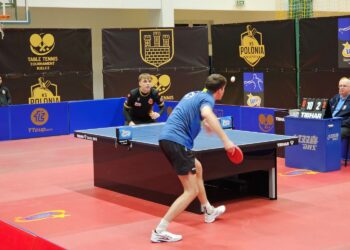 Bez punktów, ale z walką. Polonia przegrywa po wymagającym starciu - Radio Kielce Mecz 10. kolejki Lotto Superligi tenisistów stołowych: KTS Gliwice - TTcup.com Polonia Wąchock / Fot. Maciej Makuła - Radio Kielce