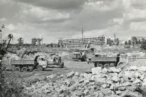 Kielce. Ulica Romualda Mielczarskiego. 1975 rok / źródło: fotopolska.eu