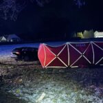 01.01.2026. Wpadek w pobliżu Kliszowa, w powiecie pińczowskim / Fot. KP PSP Pińczów