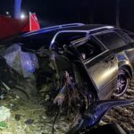 01.01.2026. Wpadek w pobliżu Kliszowa, w powiecie pińczowskim / Fot. KP PSP Pińczów