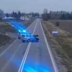 13.12.2025. Staszów. Śmiertelne potrącenie pieszego / Fot. policja