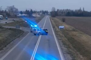 13.12.2025. Staszów. Śmiertelne potrącenie pieszego / Fot. policja