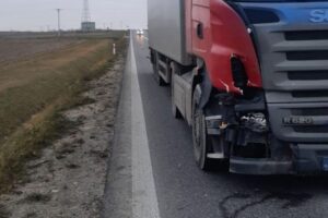 13.12.2025. Staszów. Śmiertelne potrącenie pieszego / Fot. policja