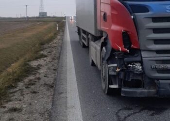 Śmiertelne potrącenie pieszego na obwodnicy Staszowa - Radio Kielce 13.12.2025. Staszów. Śmiertelne potrącenie pieszego / Fot. policja