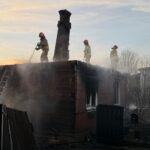 10.12.2025. Wielka Wieś. Pożar domu / Fot. Miasto i Gmina Wąchock - Facebook