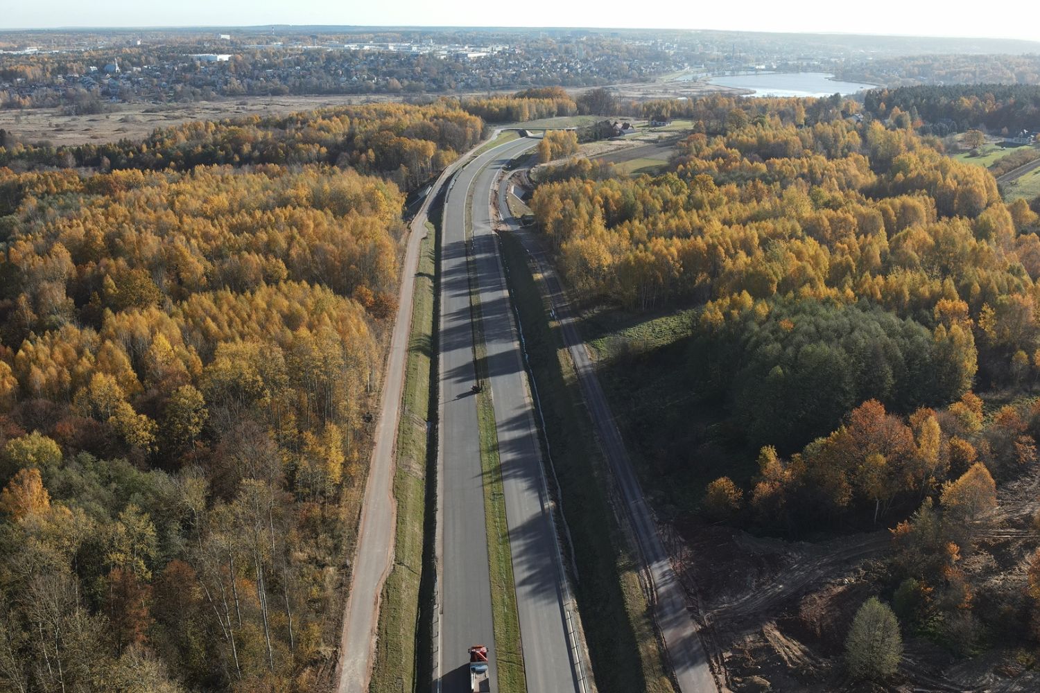 Coraz bliżej otwarcia obwodnicy Wąchocka - Radio Kielce Budowa obwodnicy Wąchocka / Fot. GDDKiA