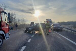 16.12.2025. Piaseczno. Wypadek / źródło: policja